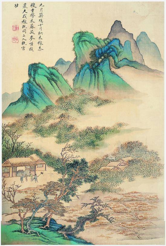 王翚这套青绿山水册,真美!_王时敏_九月_王鉴 王翚这套青绿山水册,真美!_王时敏_九月_王鉴