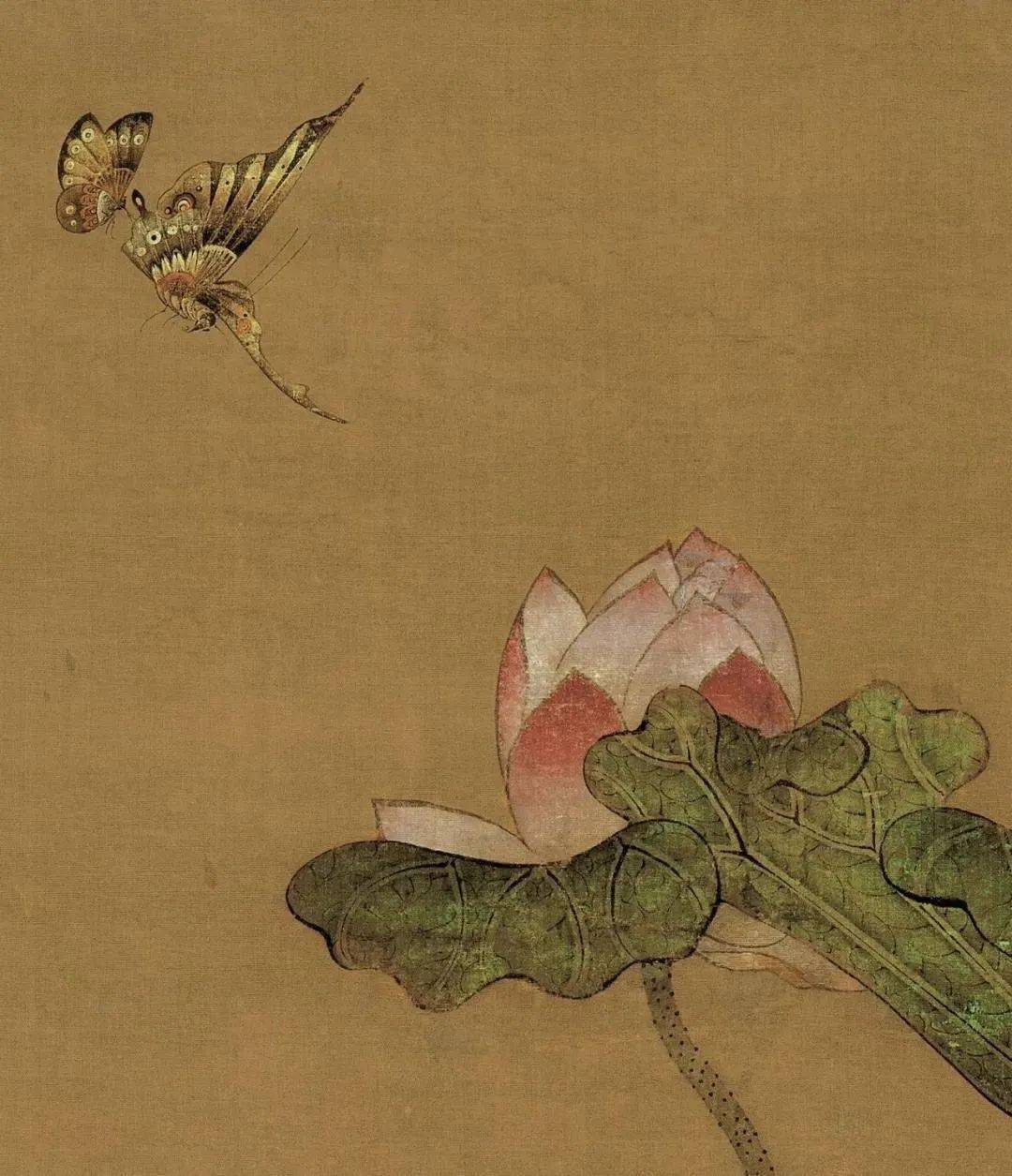 陈老莲的那枝"莲"_陈洪绶_局部_荷花