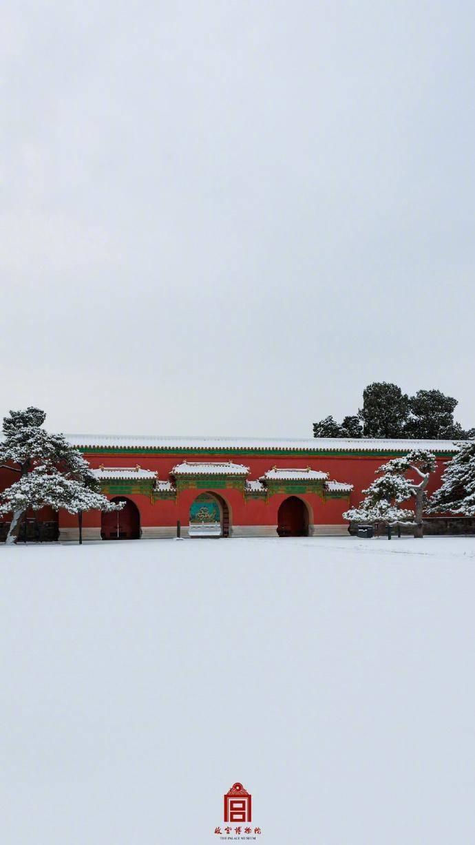 故宫博物院发18张雪景大图,六百年岁月痕迹,被大雪温柔包裹,未来5天