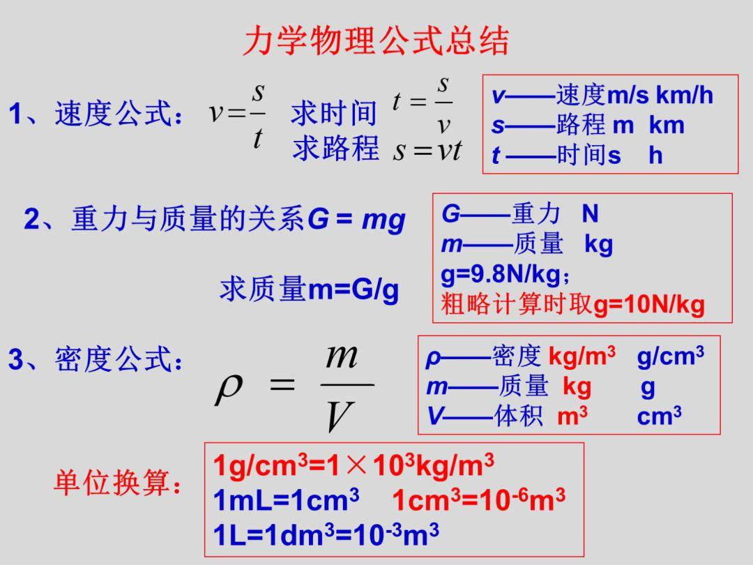 平均速度公式图片