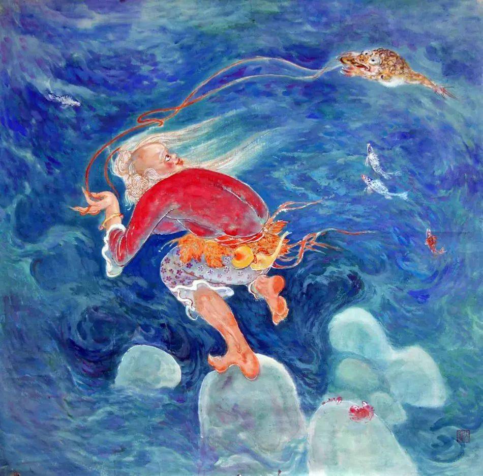 【艺术世界】禇大雄:作画无需资料,不打草稿_水墨画_中国_日本