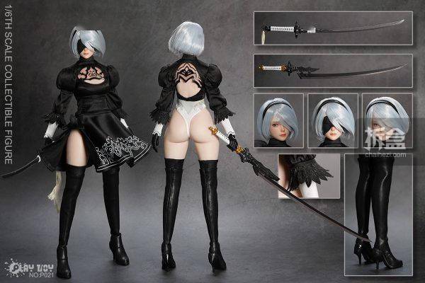 play toy 尼尔机械纪元2b 1/6游戏同人 人形机器人 可动人偶_官方