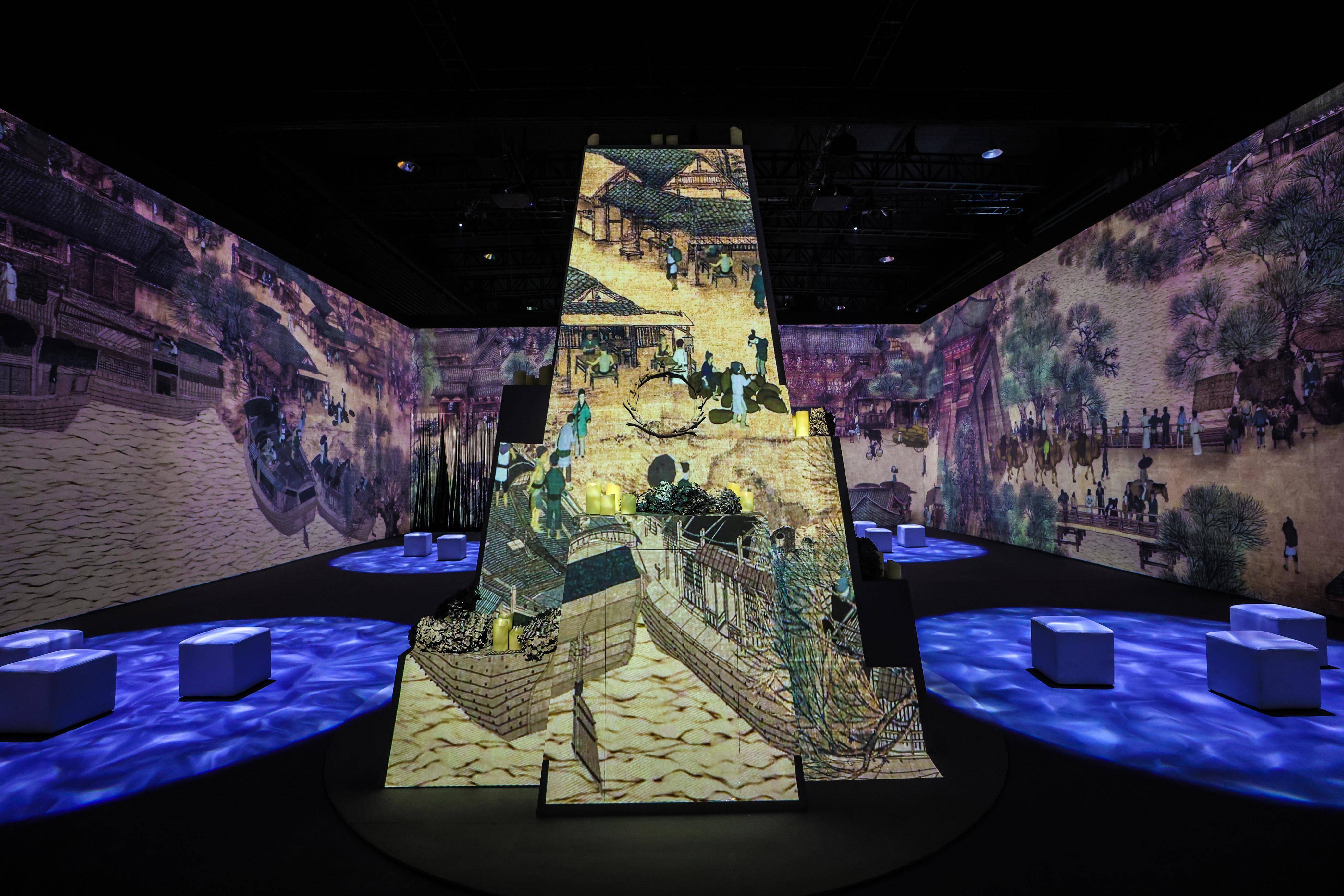 会动的《清明上河图》全新亮相,融入最新科技成果呈现宋朝风华