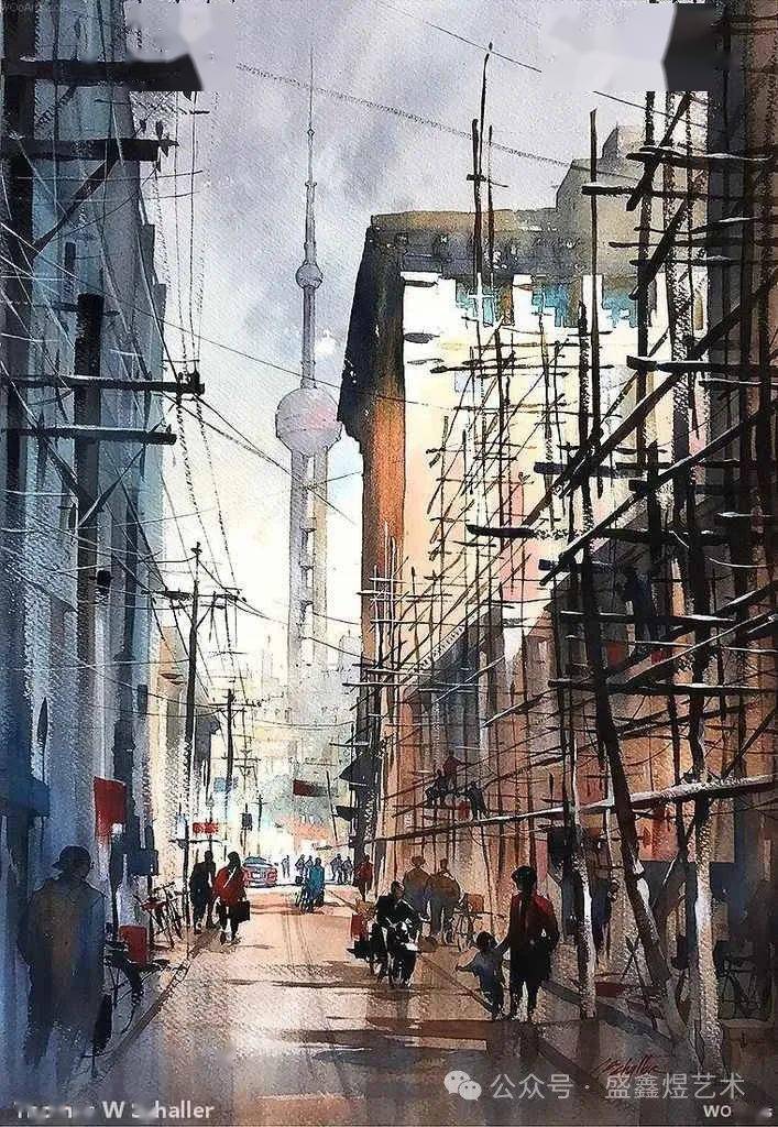 水彩是绘画直观行为的自然延伸_建筑_生活_作品