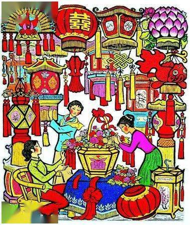 文学赏析 | 元宵万家灯火红_灯彩_花灯_人们