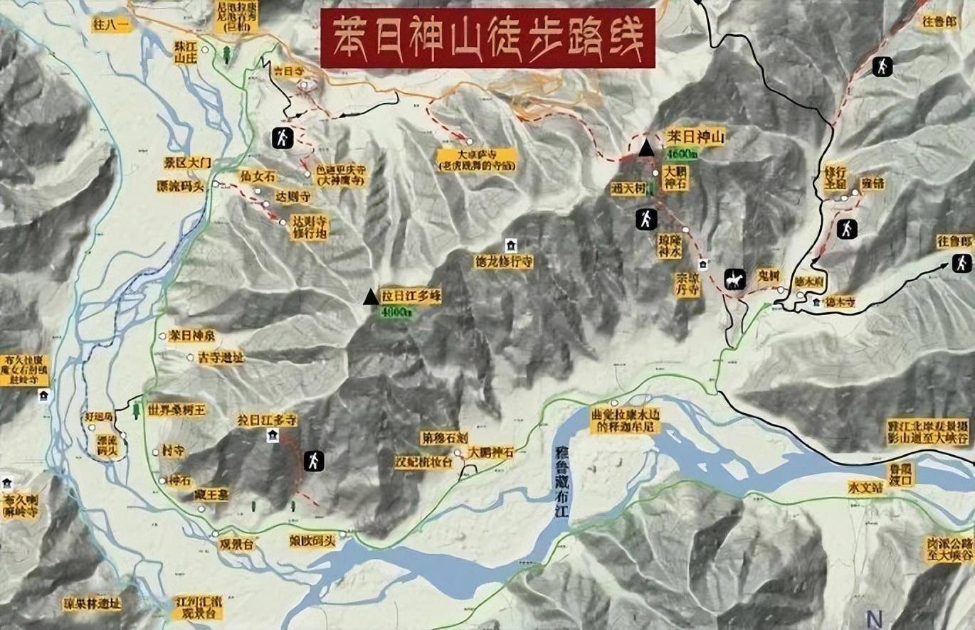 扎日神山地图图片