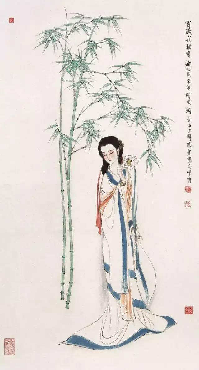 绝美仕女图,带你感受中国古代女性的美_刘旦宅_国画_人物画