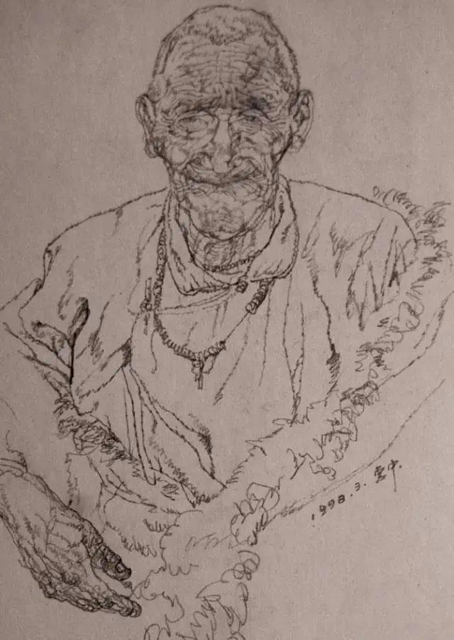 解放军艺术学院教授,任惠中素描速写