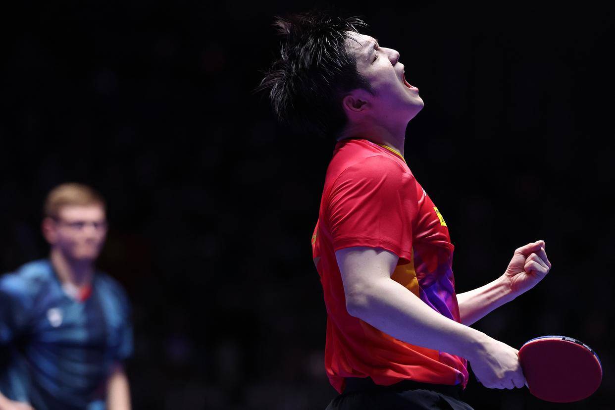 乒乓球——男团决赛:中国队对阵法国队(4)_选手_新华社_杨世尧