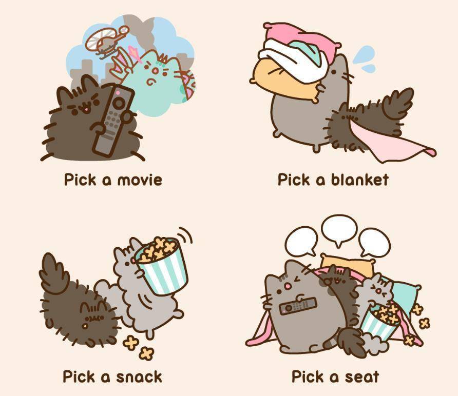 2024年开年第一波治愈,来自一只q弹软糯的喵星人_pusheen_cat_猫咪