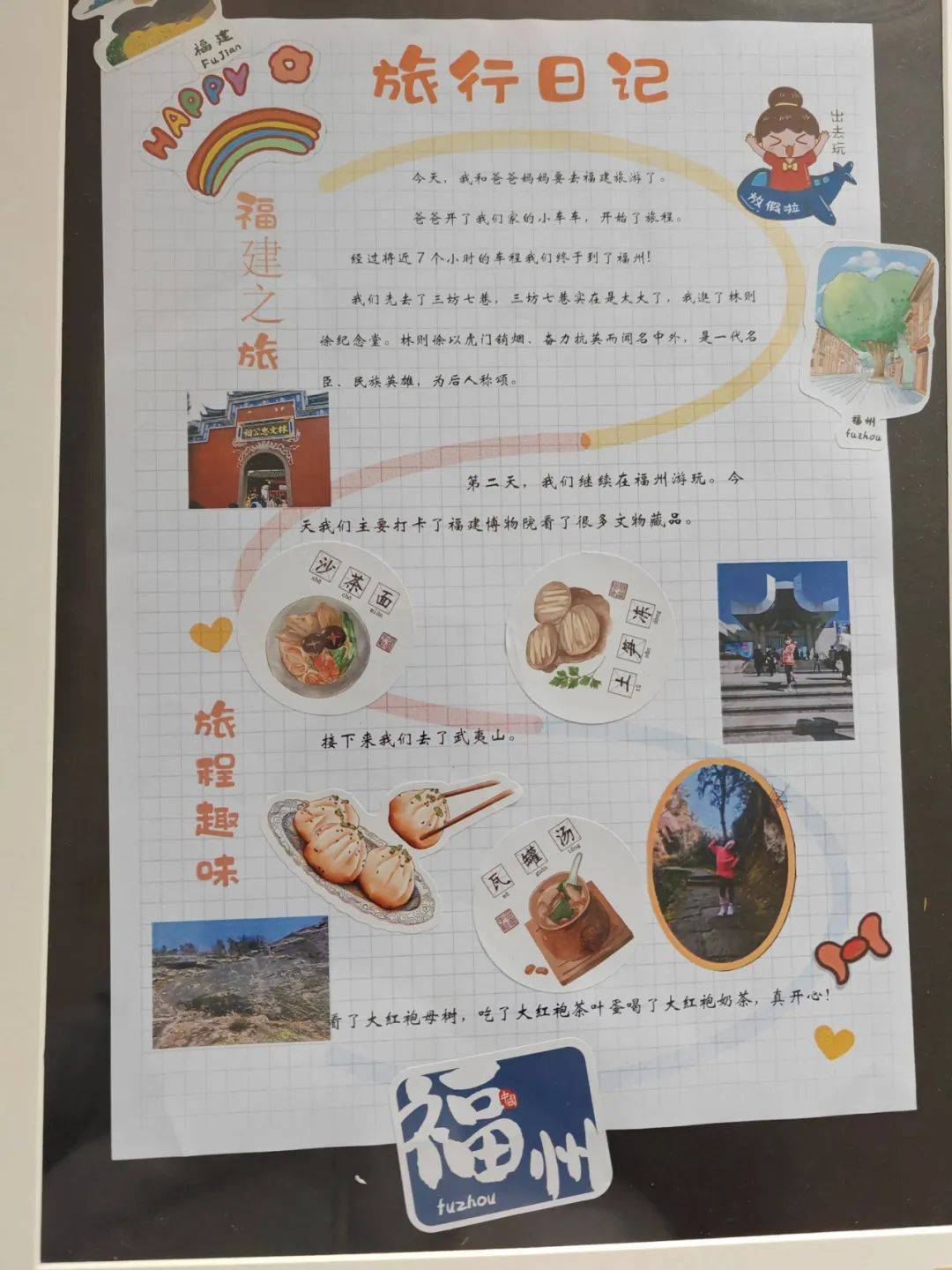 小学生研学记录表图片