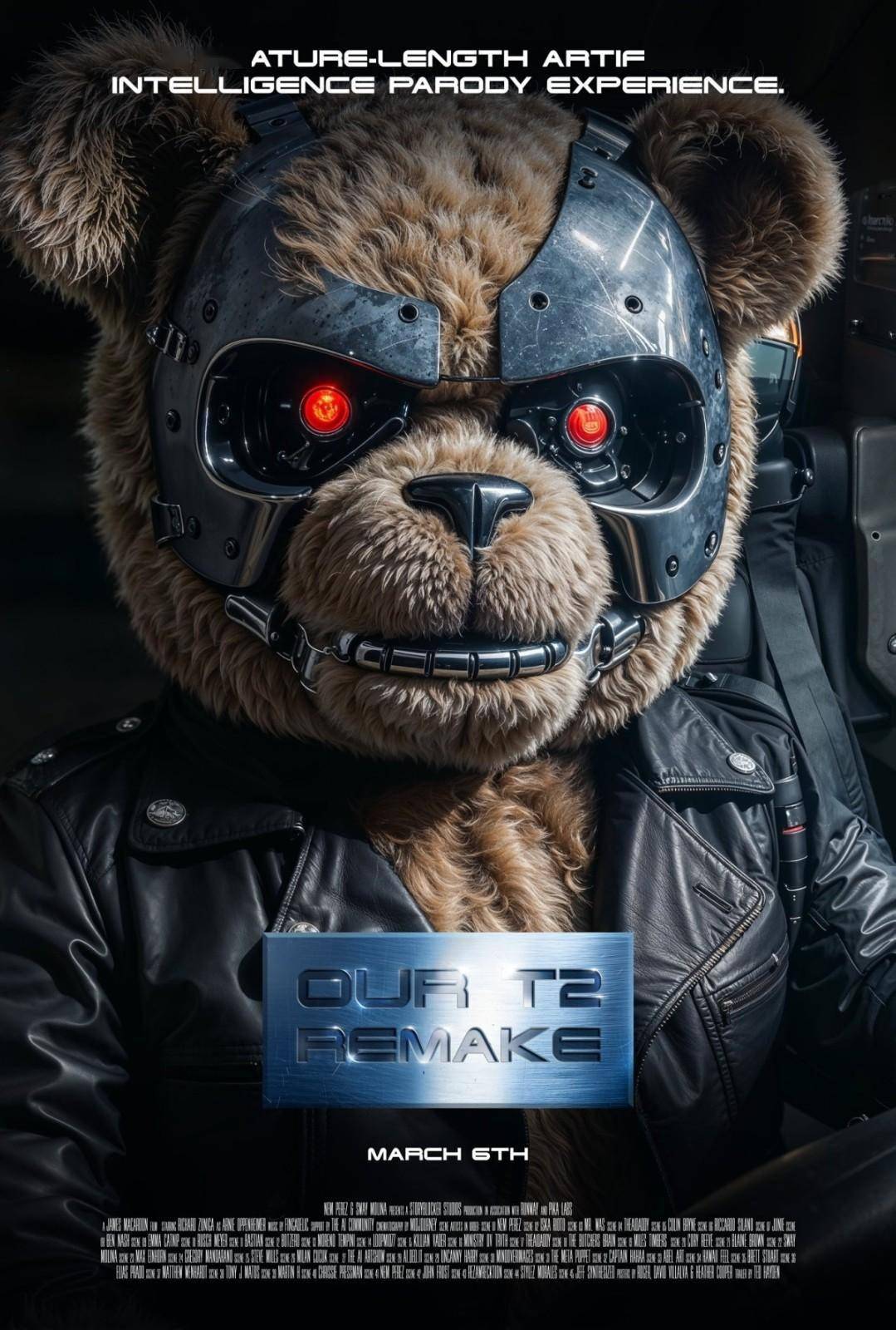 海报欣赏:ai重制版《终结者2》首个预告和海报已公布,计划于3月6日在