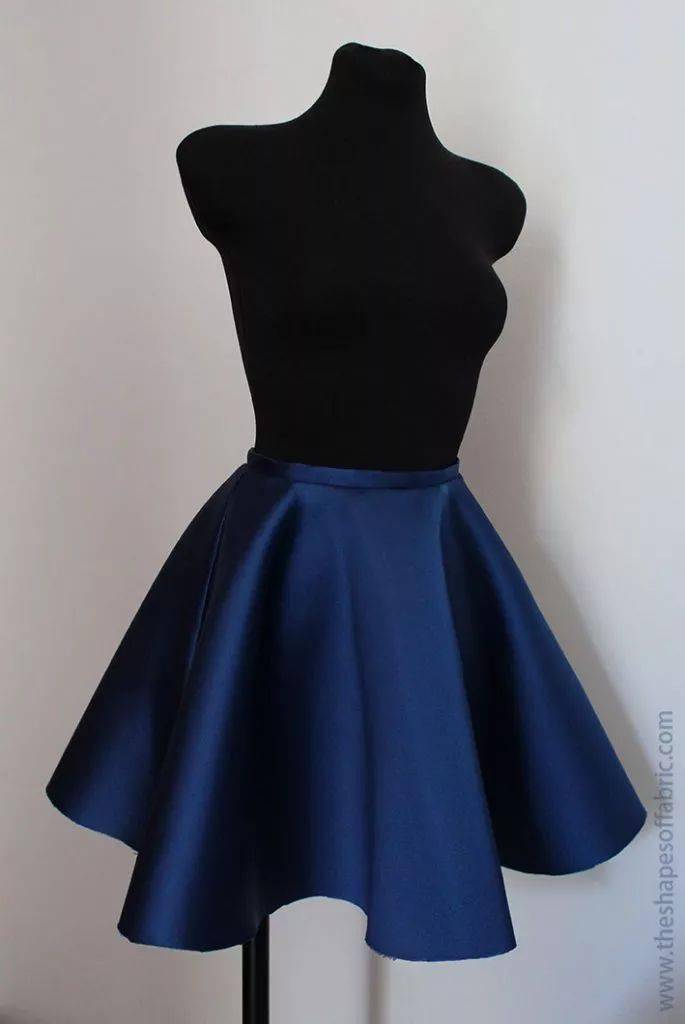 纸样| 十种圆形裙的纸样变化_com_测量_腰围