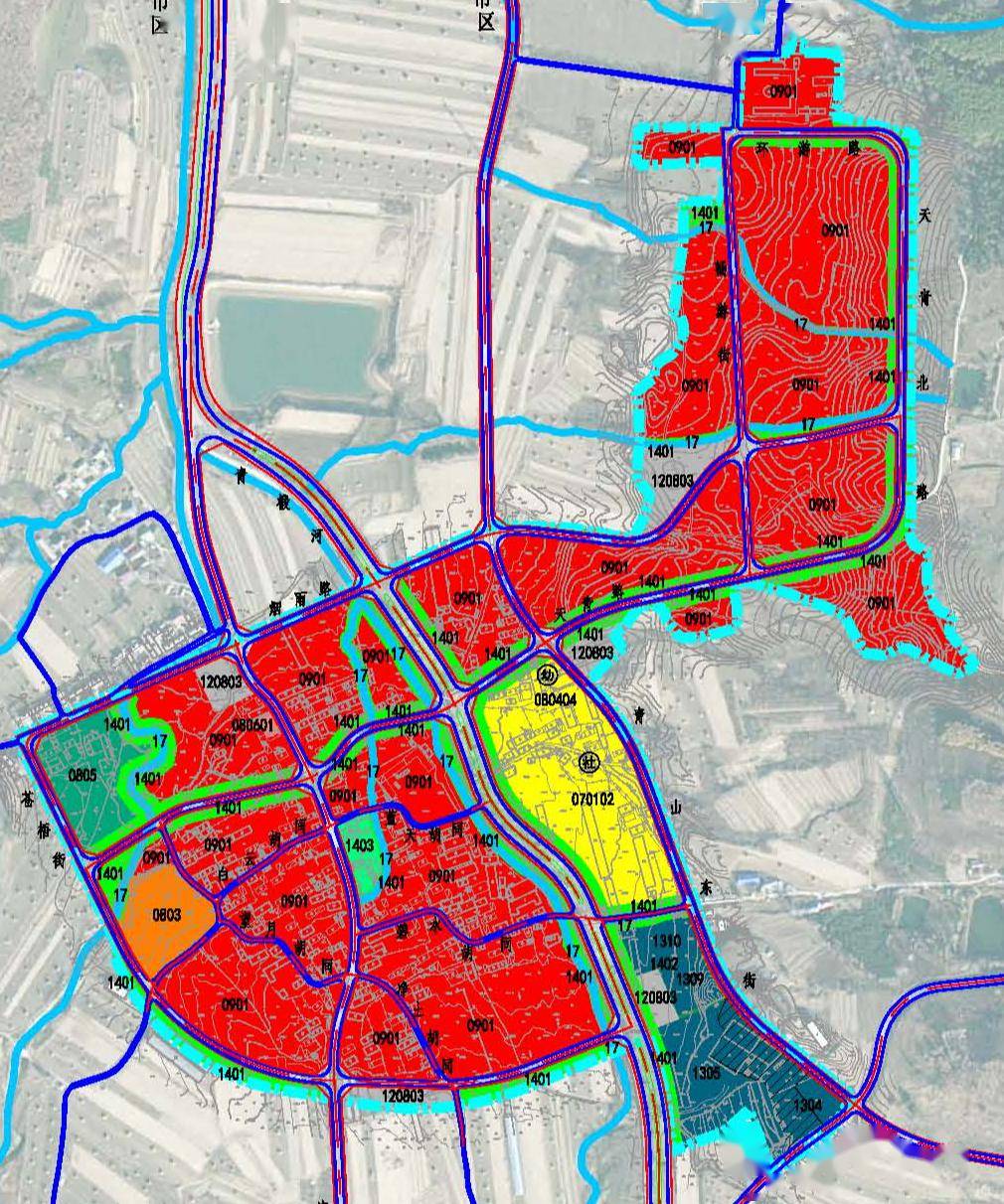 吉林市东山新城规划图图片