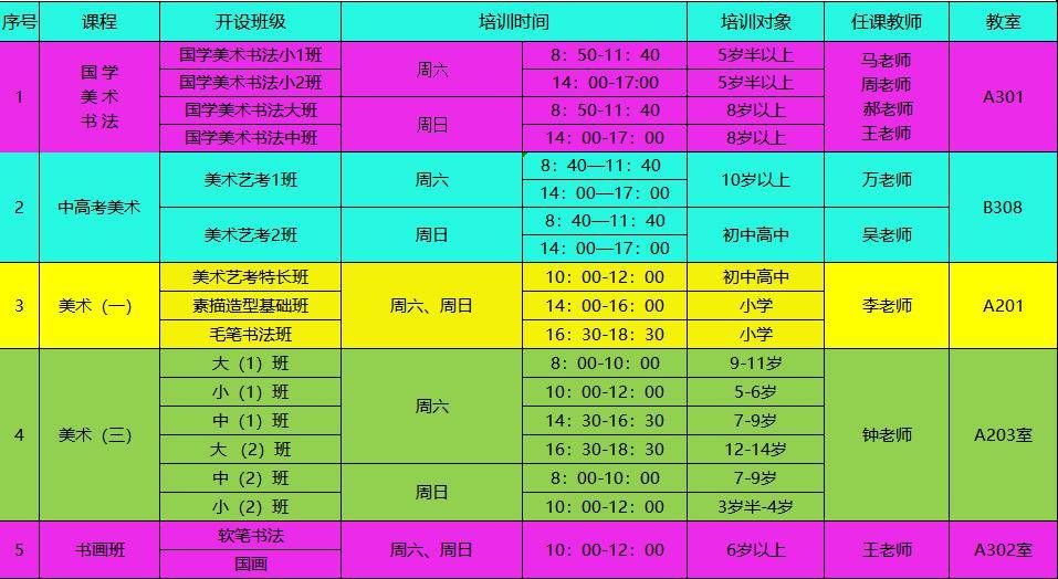 【上课时间】石嘴山市青少年活动中心2024年春季课程安排及上课时间