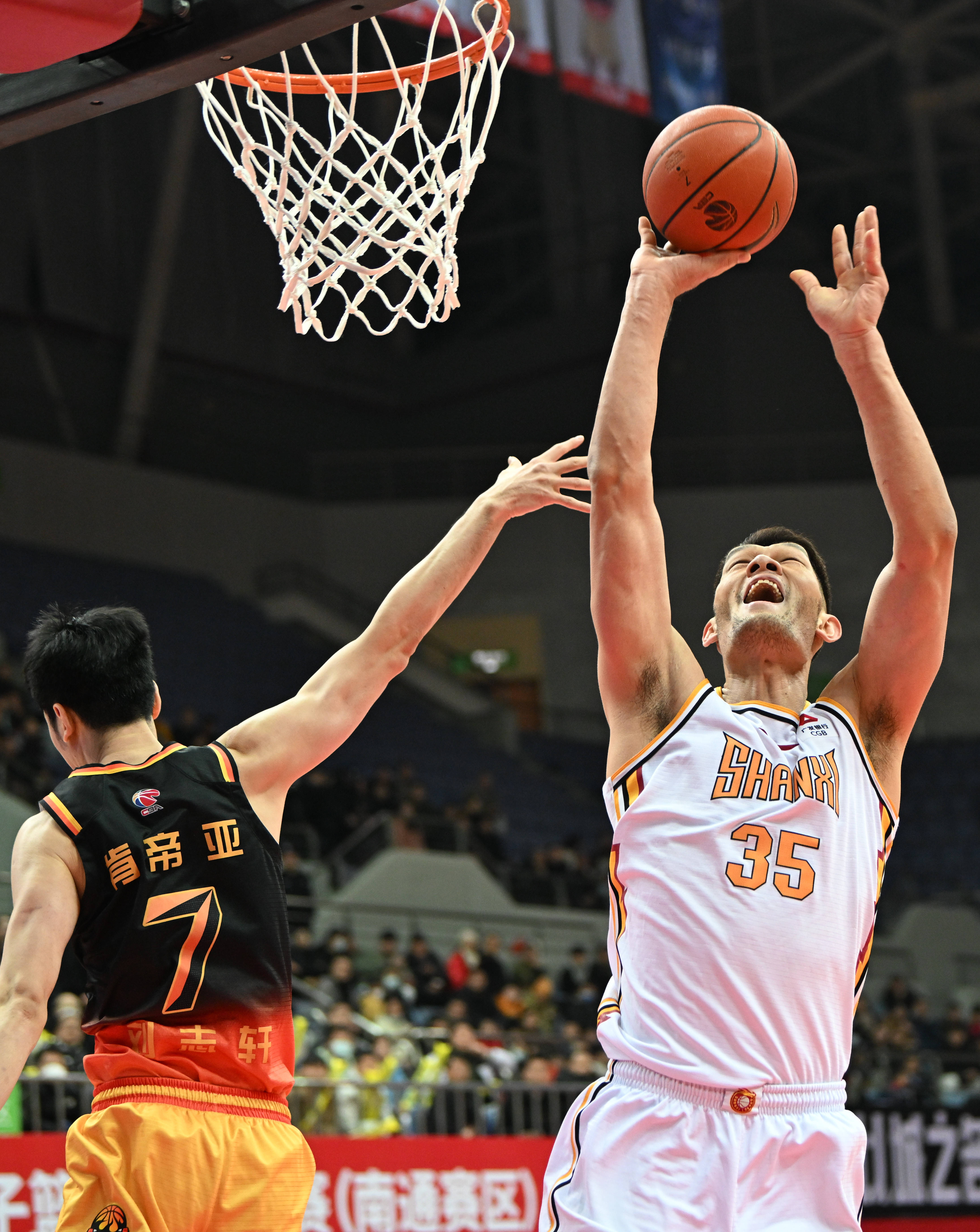 篮球——cba联赛:江苏肯帝亚队不敌山西汾酒队_新华社_比赛_葛昭宝