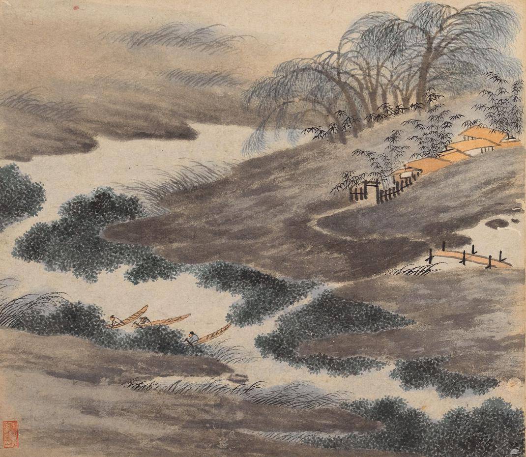 沈周《东庄图》|平平淡淡才是真_吴宽_绘画_园林