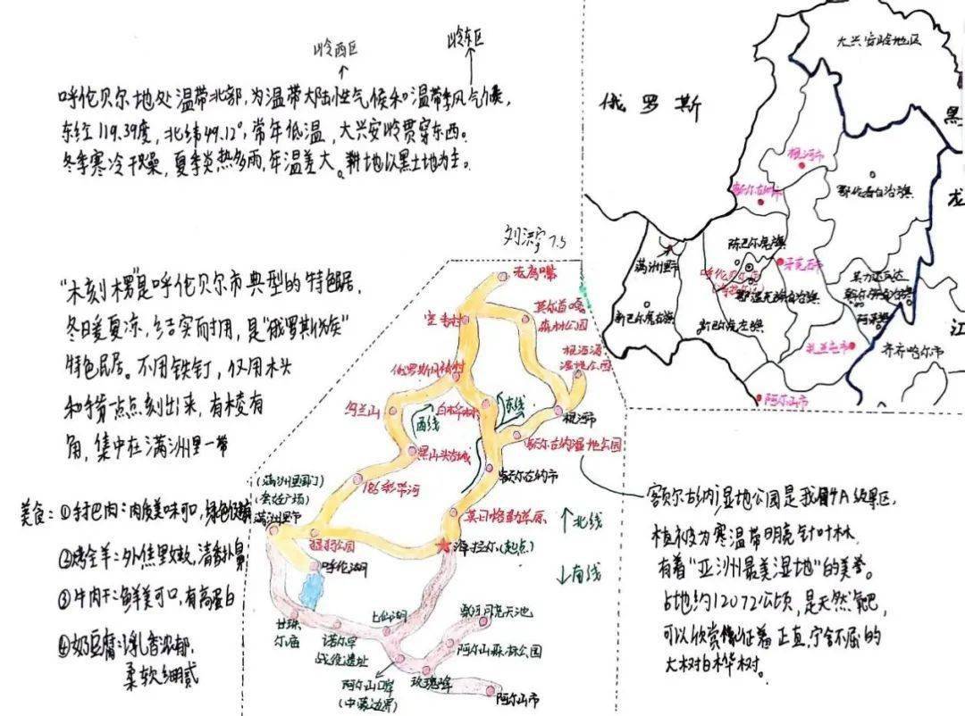 地理旅游地图手抄报图片