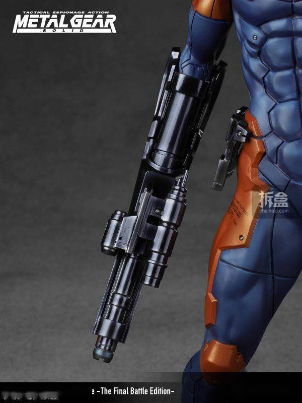 gecco合金装备生化忍者灰狐战损版16游戏雕像