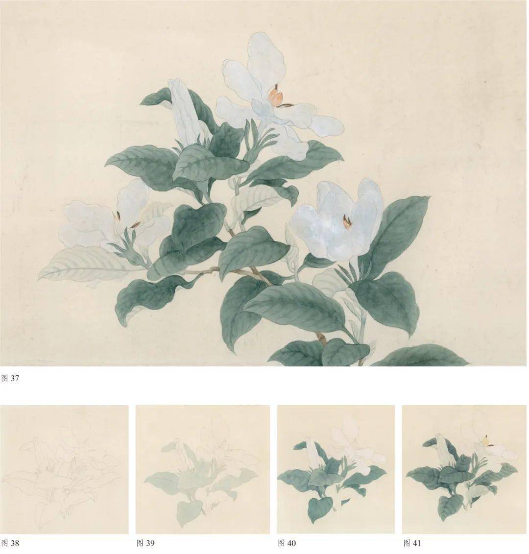 春日里的花花世界元钱选八花图卷技法精讲