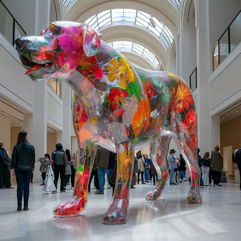 艺术装置作品《透明花园》_雕塑_情感_创作