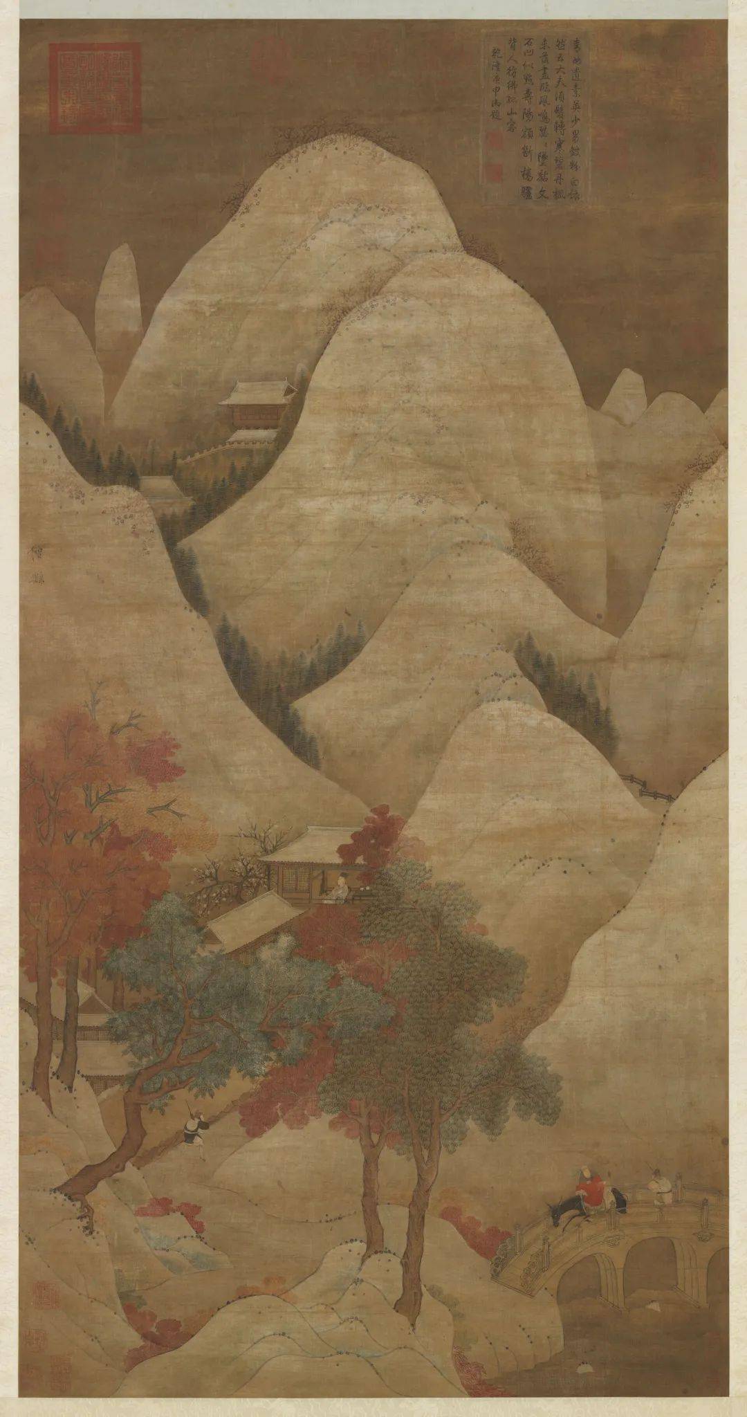 模写】吉】6584 羅清 羅雪谷 山水図 来舶画人 中国画 古画 掛軸