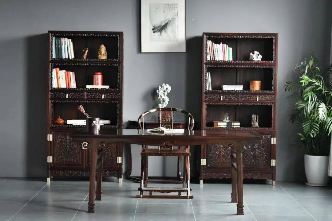 中式书房打造的9个注意事项_书斋_书架_工作