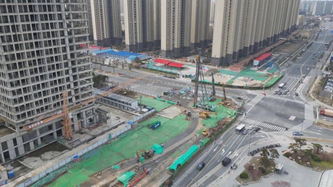 宁扬城际仪征天宁大道站···_施工_结构_进行