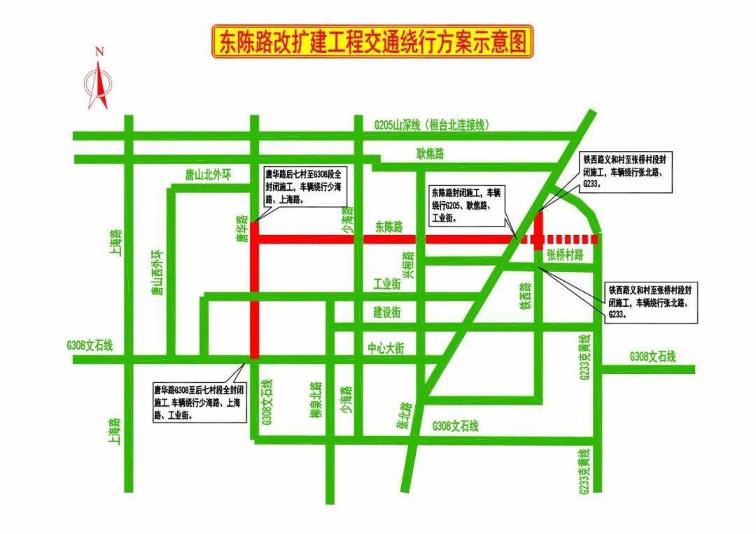 桓台这条路封闭施工_东陈_路段_北路