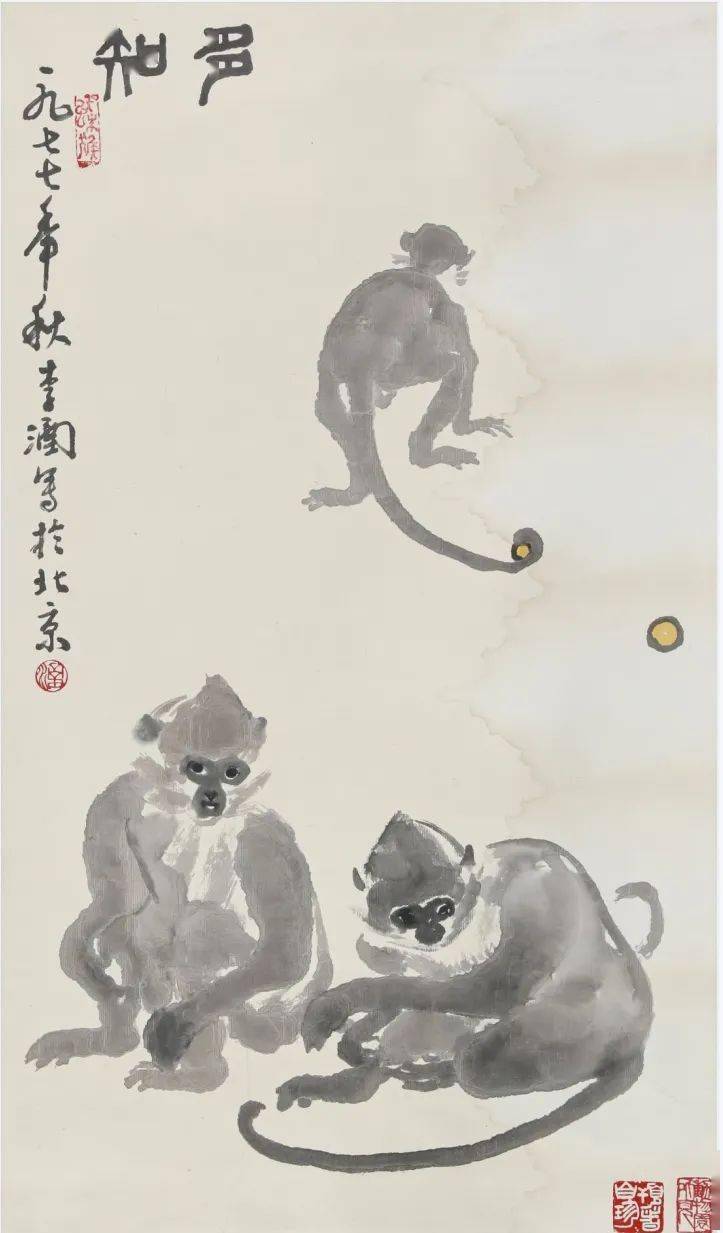 作品欣赏现场献花环节李涵画风淳朴,取法自然,以深厚的笔墨功底探求物