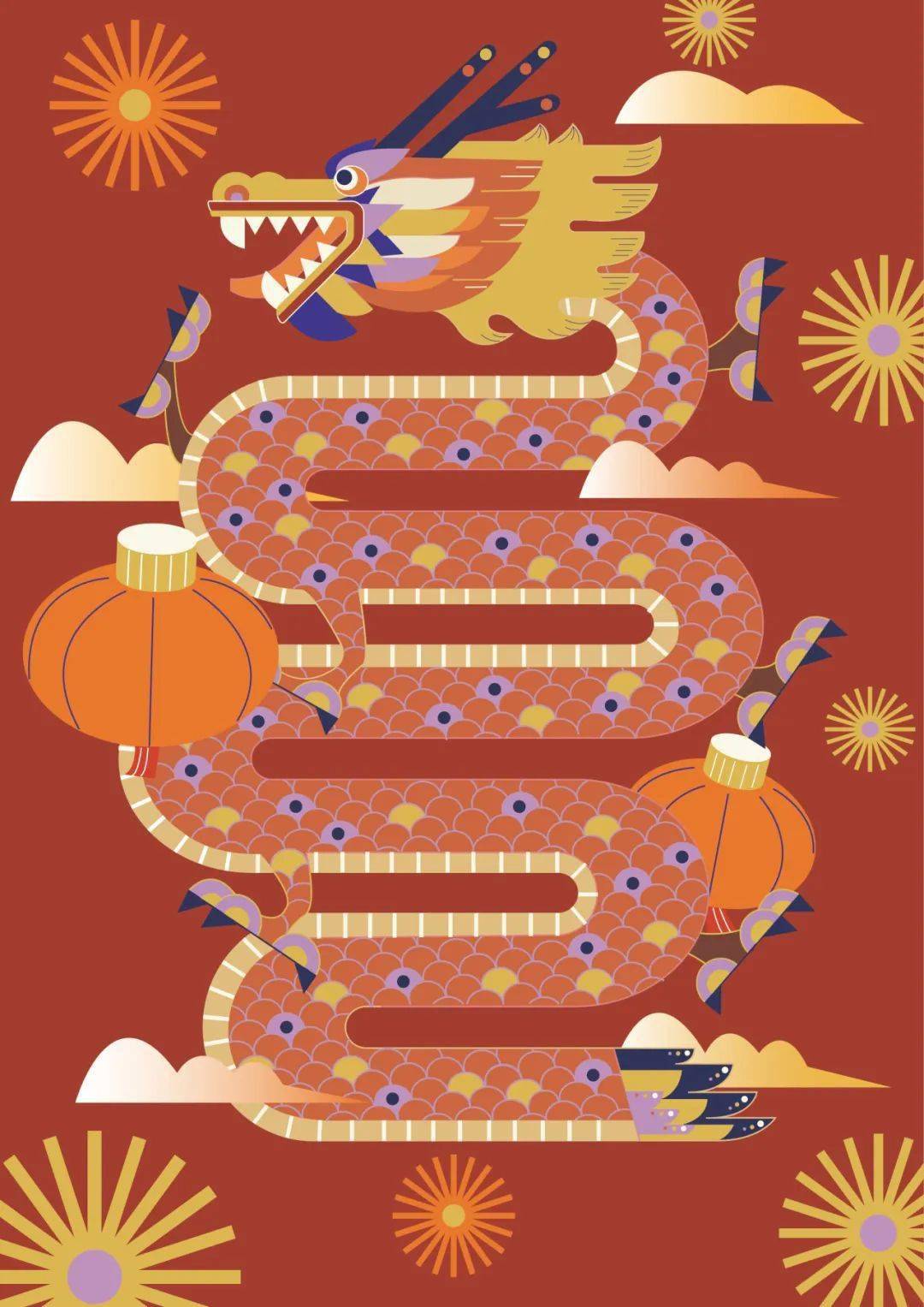 《金龙献宝》刘镝画面以两条金龙为主体,围绕琳琅的宝盆,具有聚财好运