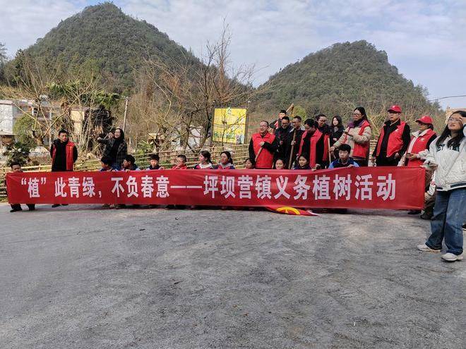 植树添新绿咸丰青年在行动