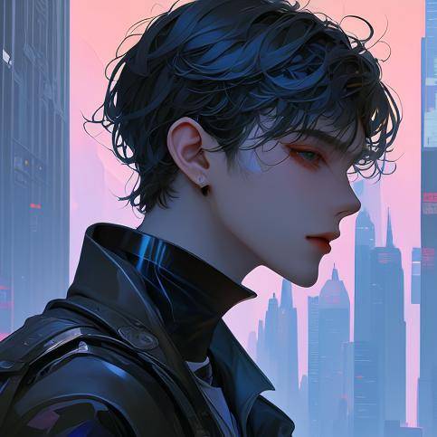 赛博朋克风头像太酷了