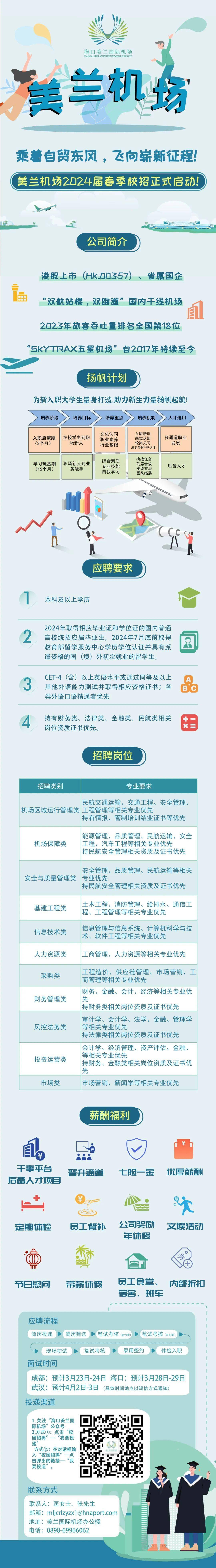 招聘美兰机场2024届春季校招正式启动