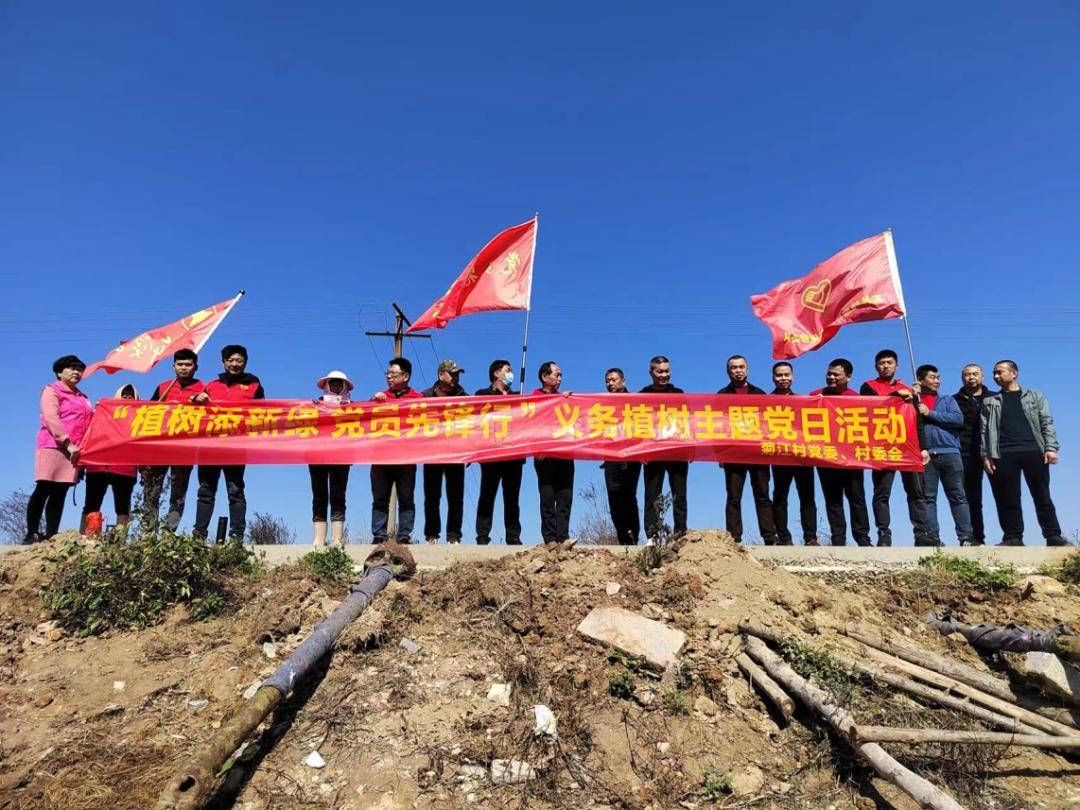 植此青绿不负春光石井镇开展植树造林活动