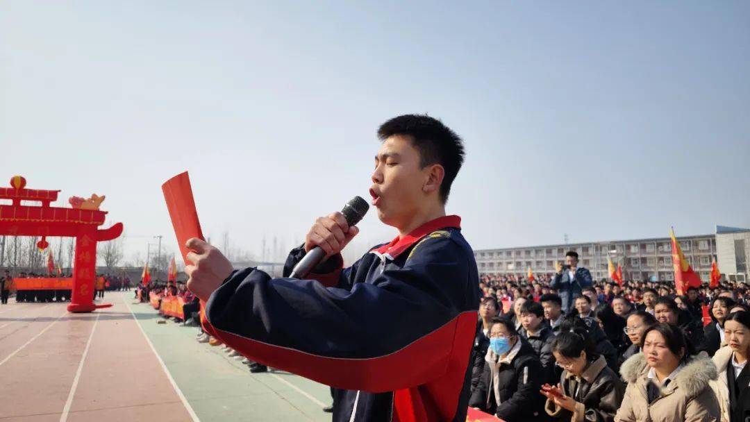 武邑武罗学校举行中考百日誓师大会!_全体师生_初三_誓言