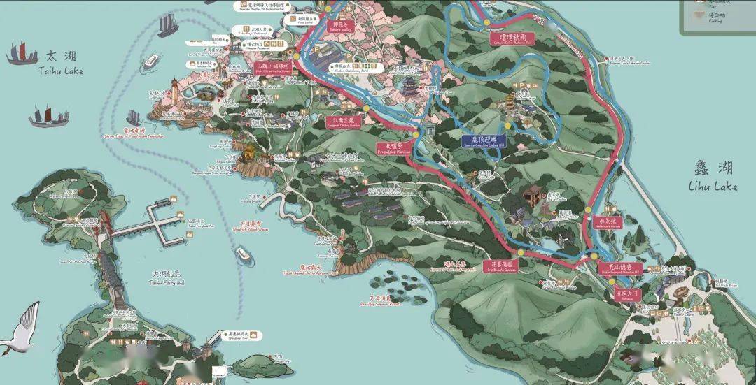 2024太湖鼋头渚国际樱花节开幕,官方赏樱全攻略来咯!