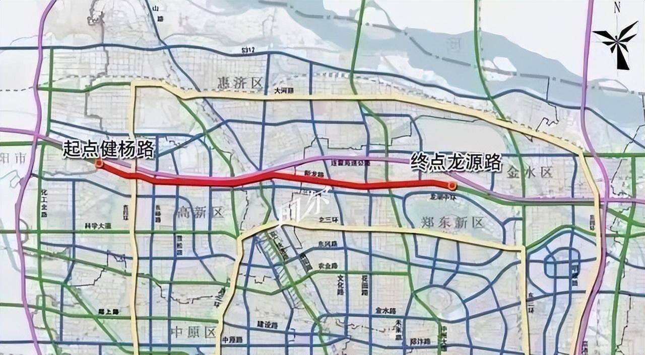 项目下穿郑焦城际,京广铁路,并包含下穿"花园路-中州大道-大河村遗址