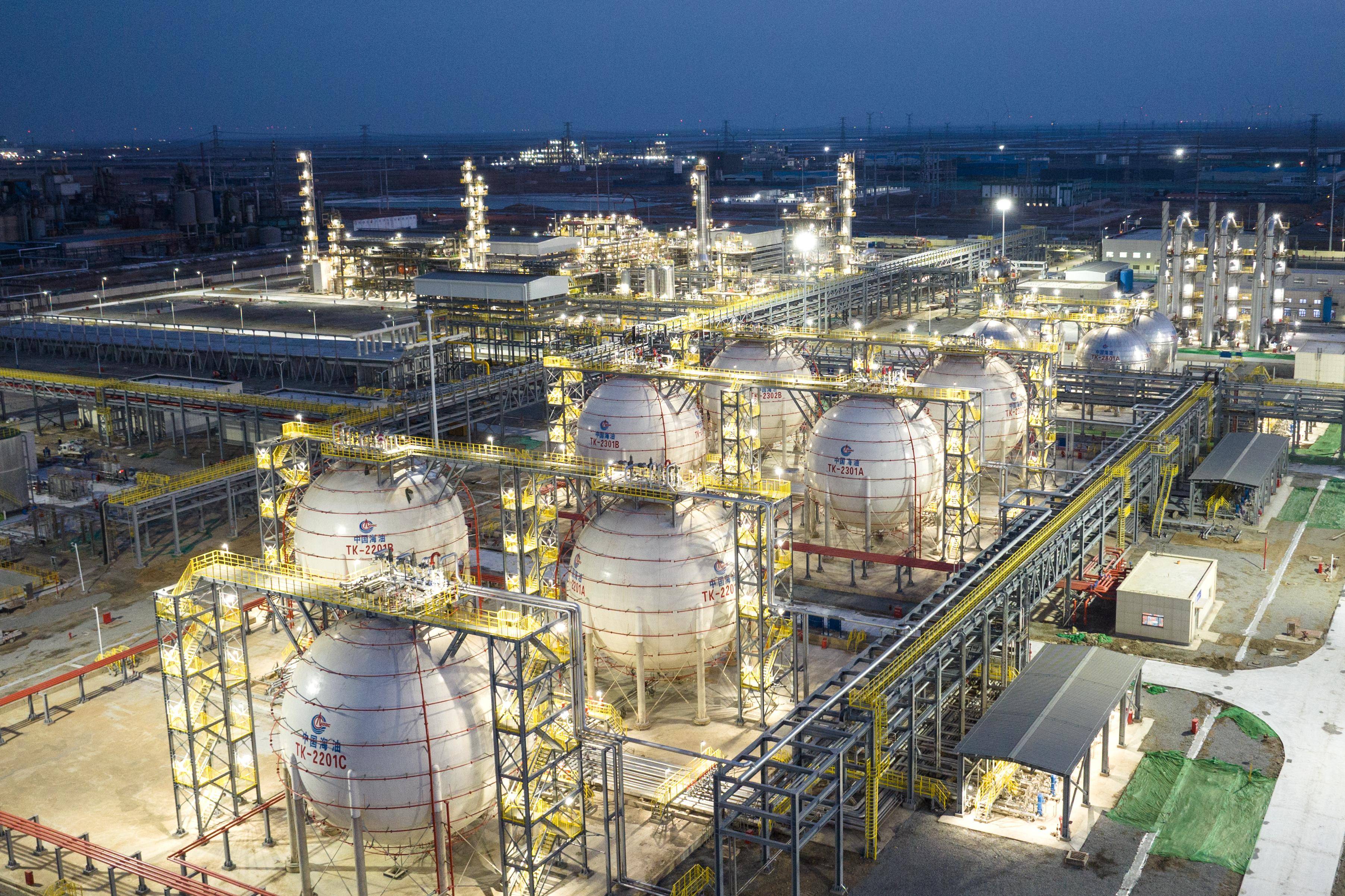 渤海油田最大天然气处理厂正式供气