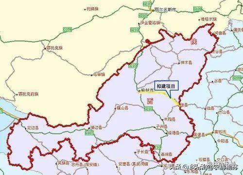 榆林市最新城市总体规划图