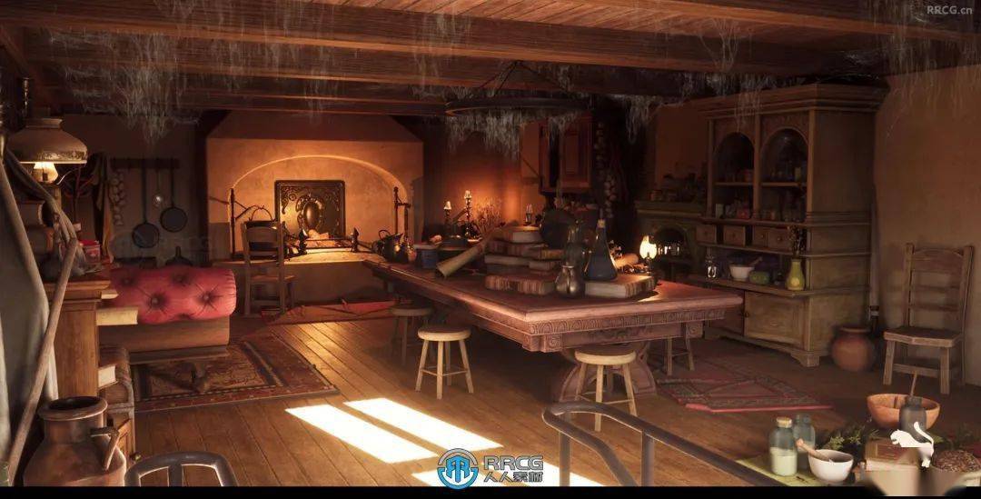 奇幻世界建筑室内环境场景ue游戏素材