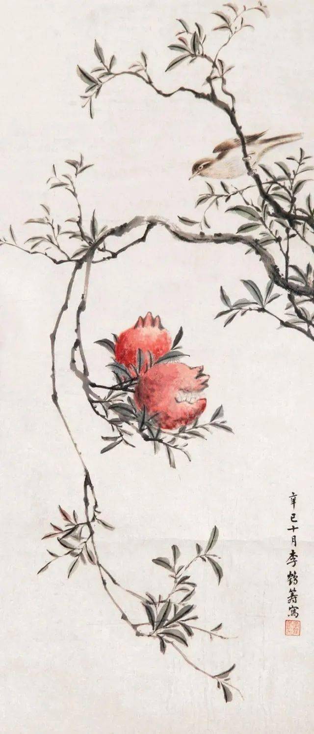 【李鹤筹 花鸟动物画蔬果图欣赏】_写意_中国_工笔