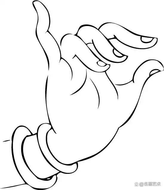 艺术名画|白描佛手,曼妙多姿