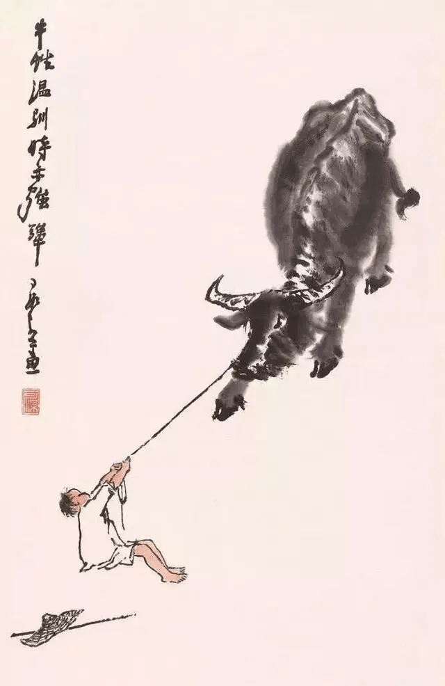 十大名家画牛，完美展现中国艺术精神_齐白石_风雨_李可染