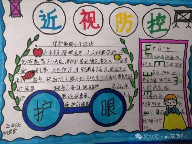 幼儿园预防近视简报图片