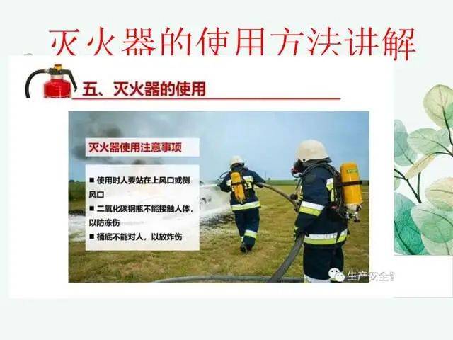 应急科普 | 灭火器的使用方法讲解