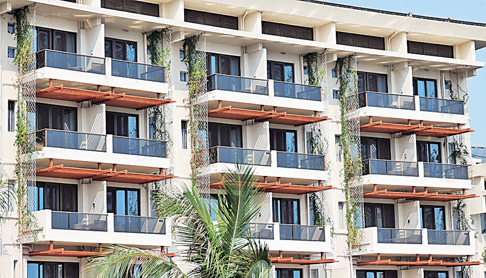 博鳌亚洲论坛大酒店改造是建筑绿色化改造的项目之一,通过完善遮阳