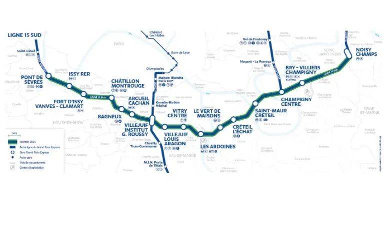 97大巴黎快线南段15号线(la ligne 15 sud du grand paris express)