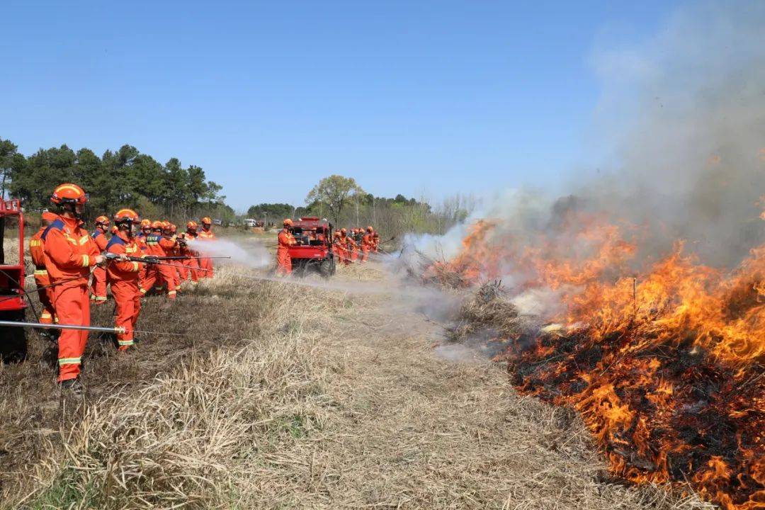 省森防办联合信阳市开展森林火灾应急救援演练
