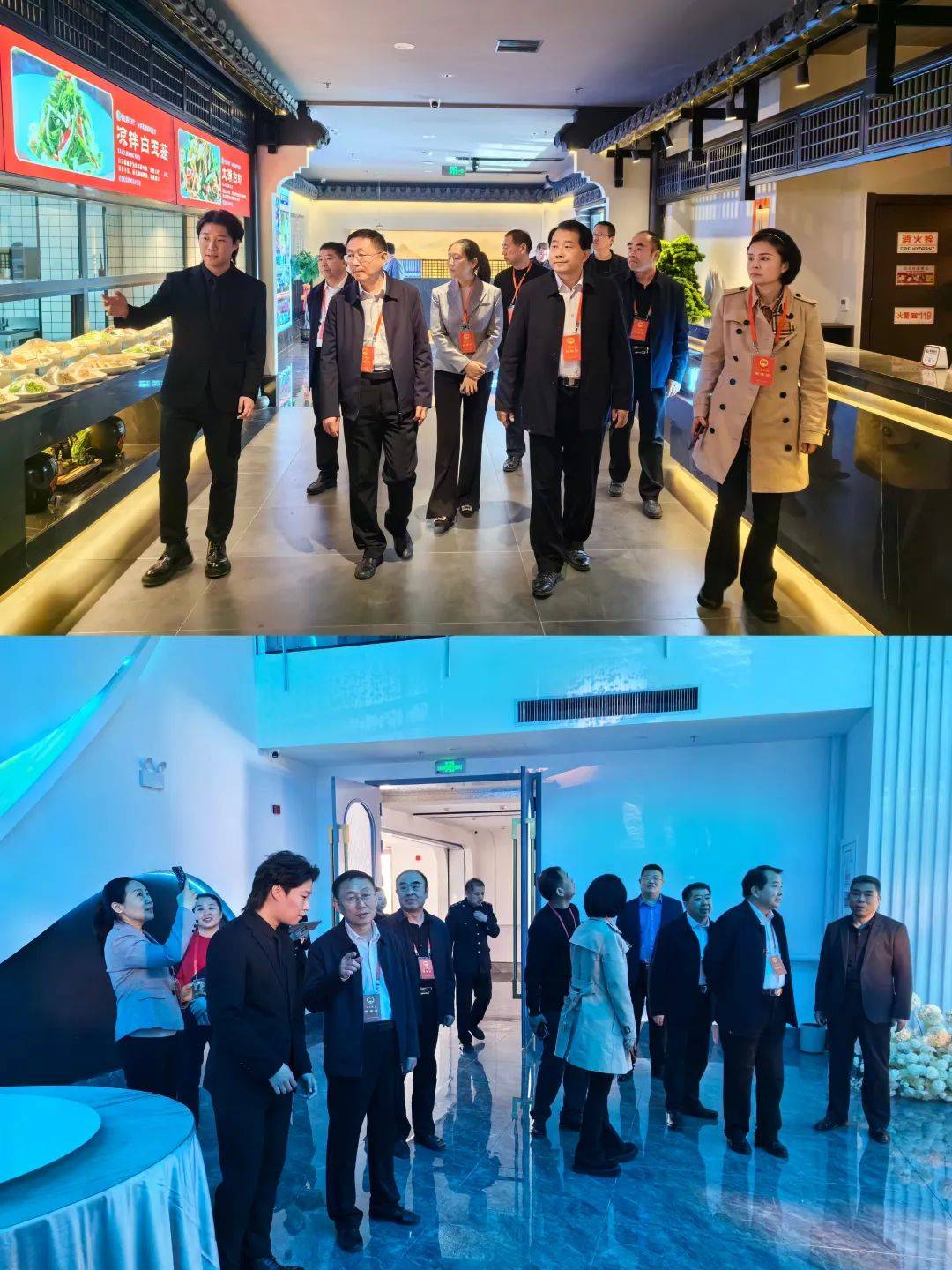 视察组一行先后来到佳和购物广场有限公司,山东鲁润阿胶药业有限公司